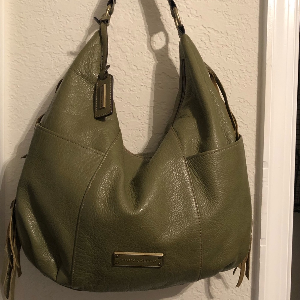 Tignanello Tribecca Fringe Hobo shoulderbag